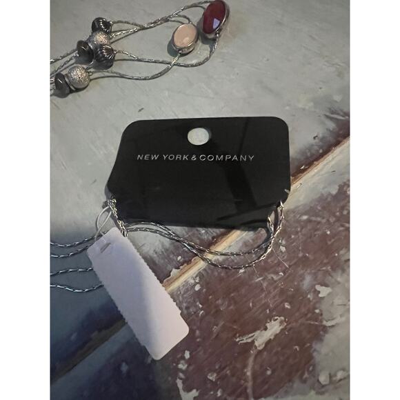 NWT BLACK FLOWER AND RHINESTONE WOMENS NECKLACE WHIMSYGOTH FLORAL FEMININE - Picture 4 of 10